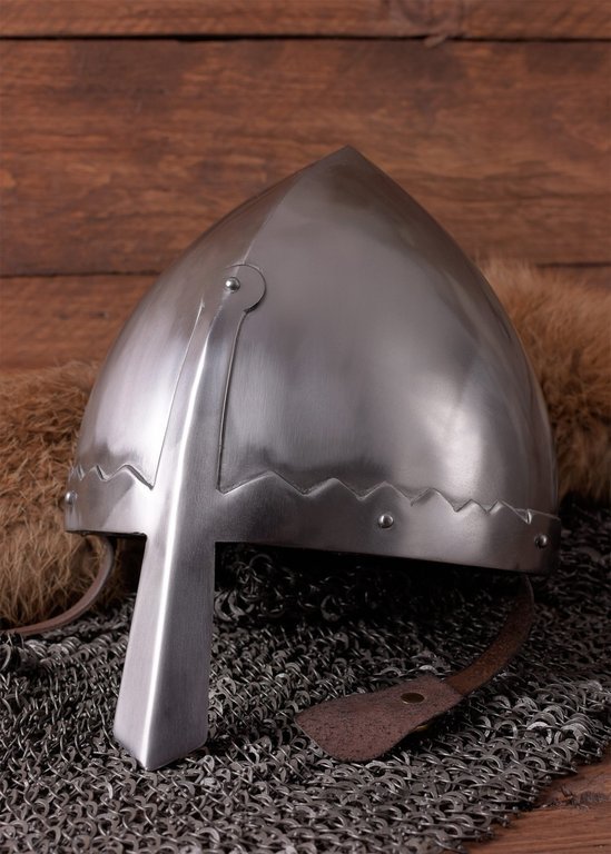 HARDING - Normannisk hjelm med lærinlay